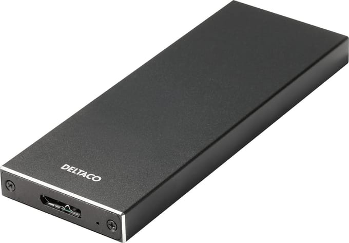 Deltaco Externe M.2 behuizing USB 3.0 5 Gbps Blauw