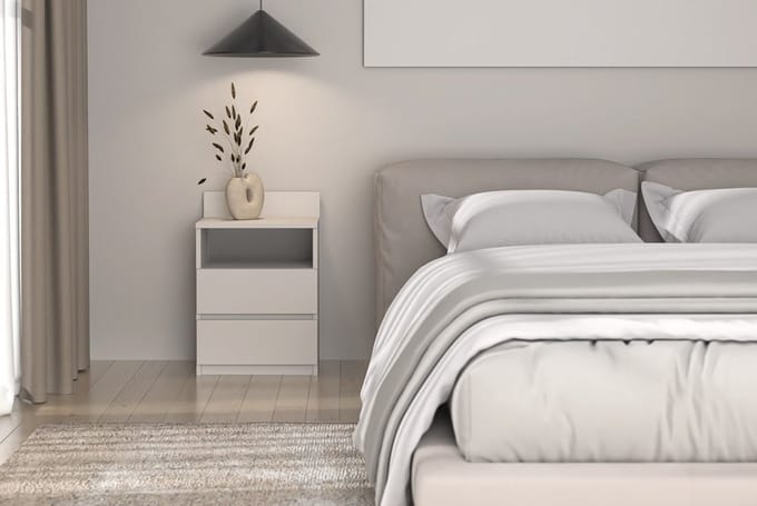 Nachtkastje Malwa M1 CASHMERE