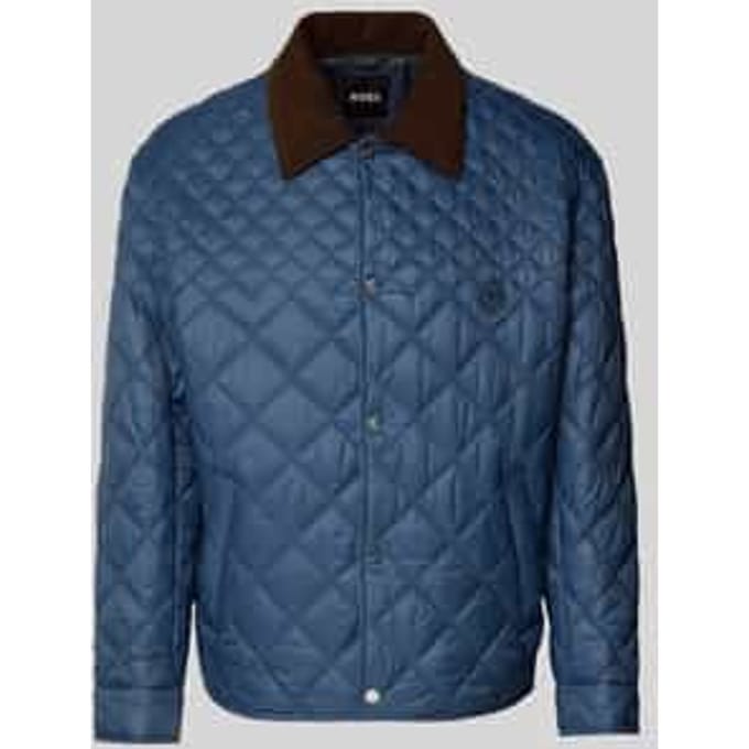 Regular fit Gewatteerd jack met Kraag van corduroy Model 'C-COSMIX'