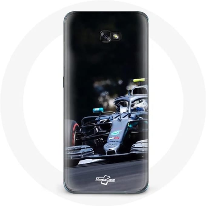 Coque - Formule 1 - Samsung Galaxy A8 2016 - Valtteri Bottas - Souple - Noir noir