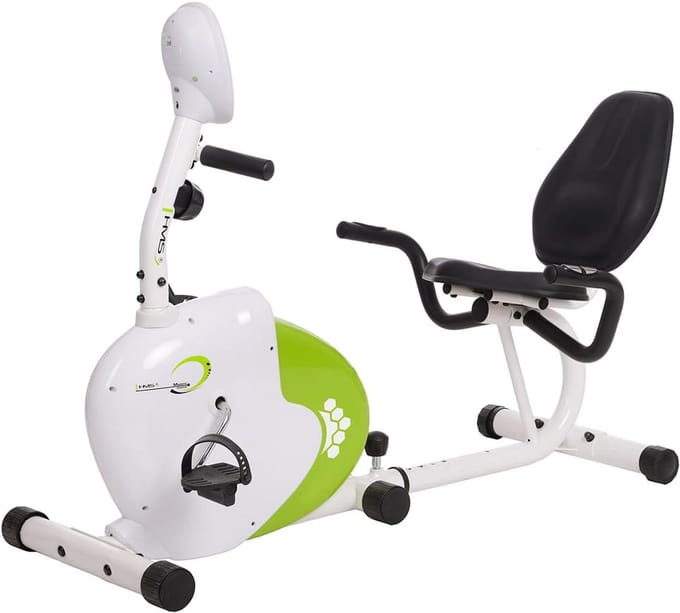 Magnetische Hometrainer met Verstelbare Weerstand en Trainingscomputer - Wit/Groen