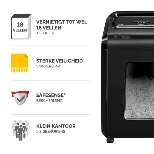 Fellowes Powershred 92Cs Papiervernietiger Snippers - Zwart