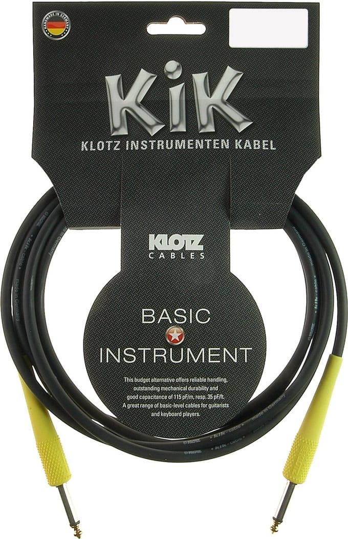 Klotz KIKC3.0PP5 instrumentkabel 3 m - Instrumentenkabel