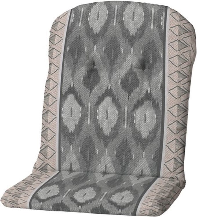 Madison - Tuinstoelkussen - Kuip Hoog - Ikatin Grey - 45x96cm - Grey