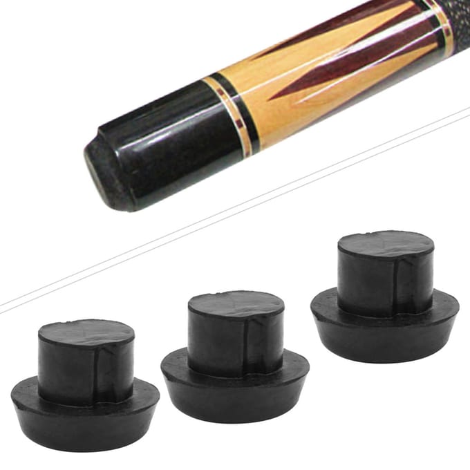 20 stuks Biljartkeu Onderkant Rubberen Plug Beschermpad Keu Staartbeschermer Beschermaccessoires gray