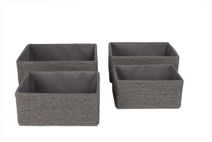Manden set 4 stuks Grijs