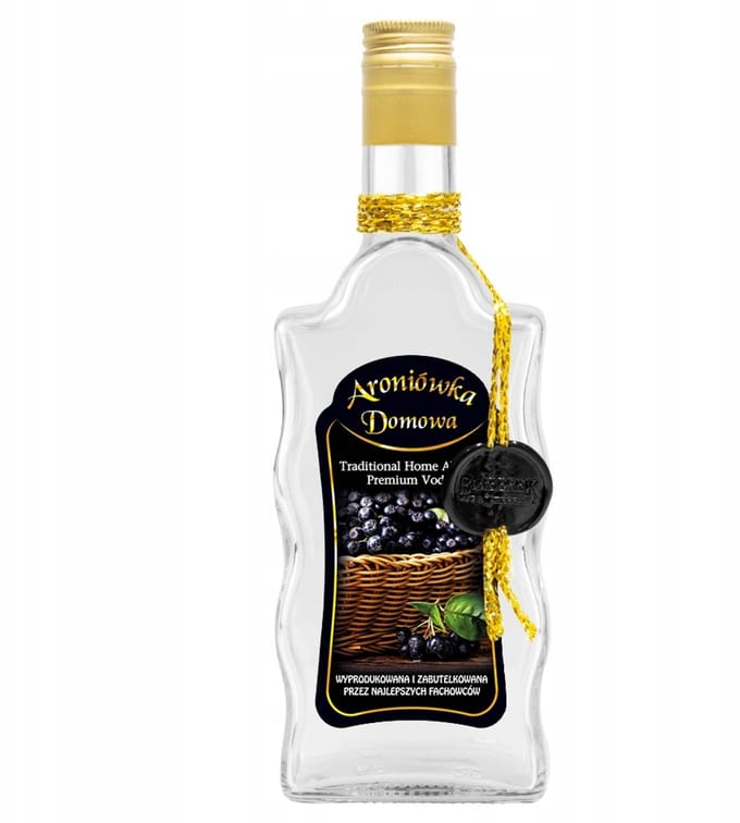 Bimberek - Decoratieve Fles - 500ml - Aroniowka - Glas