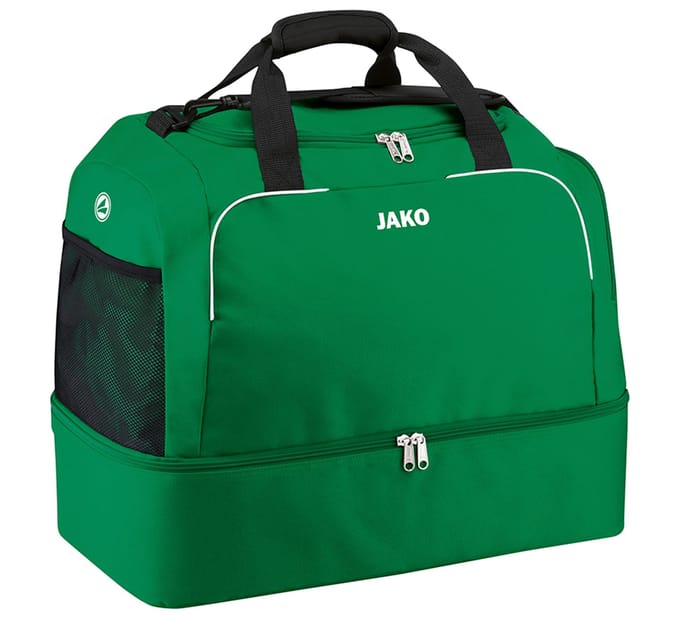 Jako Classico (Bambini) Sporttas Met Bodemvak - Sportgroen | Maat: BAMBINI