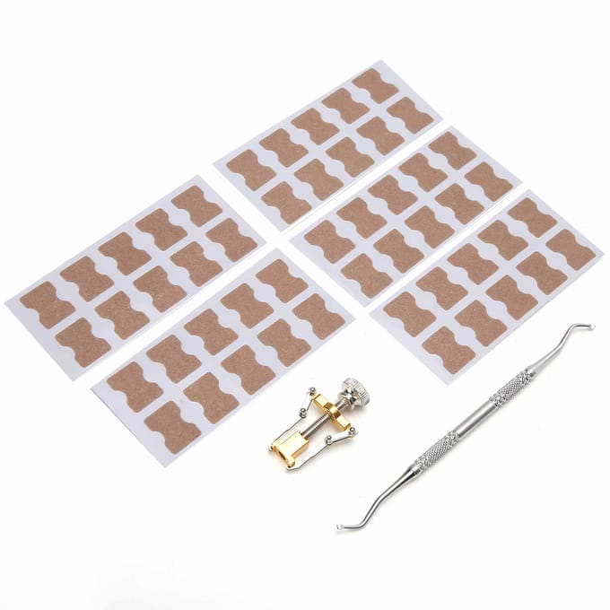 Ingroeiende Teennagel Corrector Fixator Pedicure Teennagel Correctie Pleister Sticker Voetverzorging Tool white