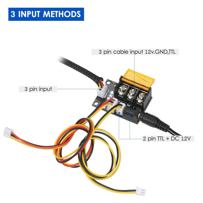 Carte adaptateur de Module Laser 2 broches à 3 broches, carte de Conversion de Machine de gravure Laser à 3 interfaces avec Adapter Board