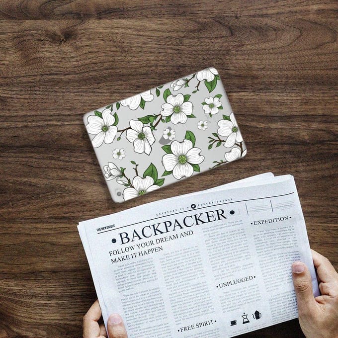 Apple iPad Mini 4 | Mini 5 (2019) Siliconen Hoesje Dogwood Flowers