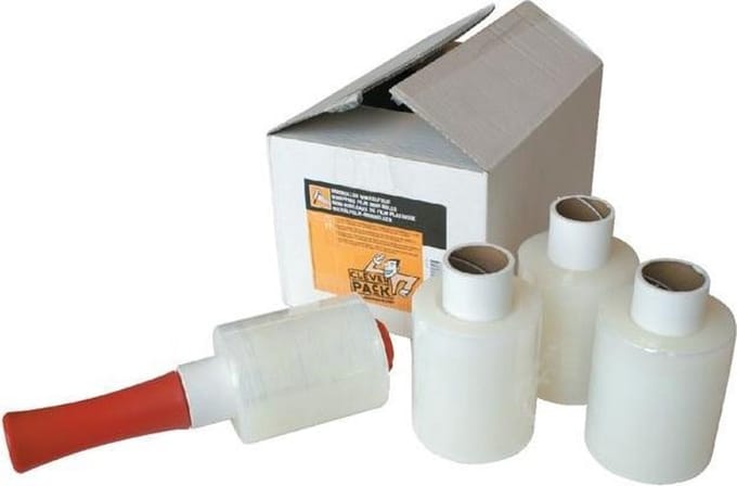 Wikkelfolie CleverPack 100mmx250m 17mu - 6 rollen + afroller - transparant