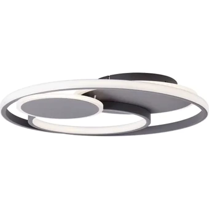 Brilliant Runda - Plafondlamp - LED 51.5W - 3000K-6000K - Donkergrijs Mat