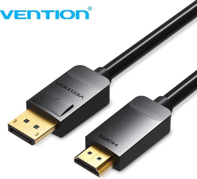 Vention HADBG video kabel adapter 1,5 m DisplayPort HDMI Zwart