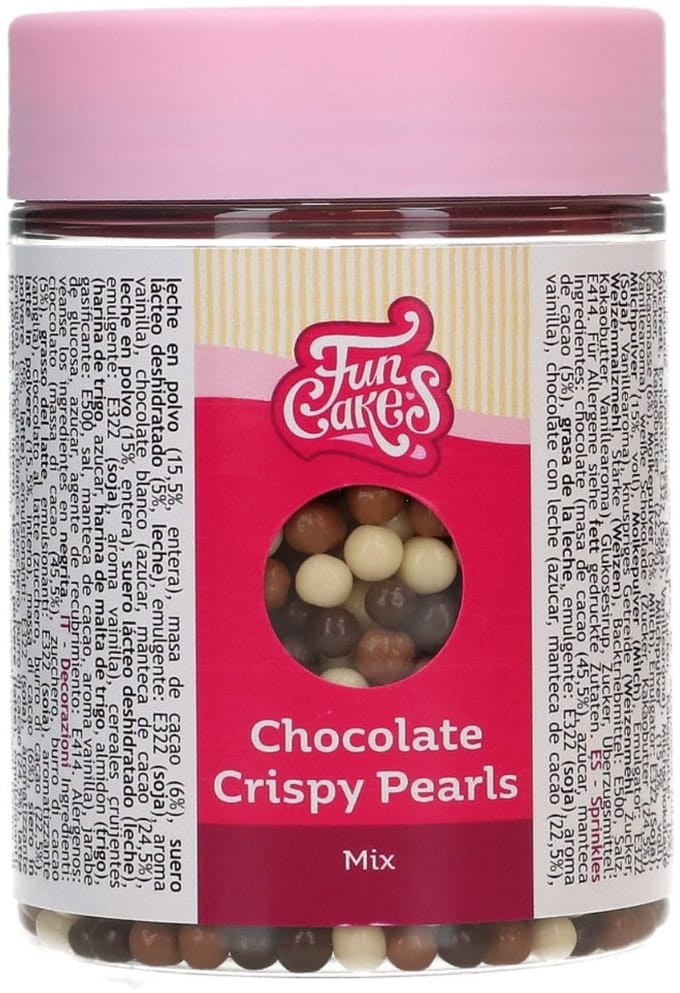 FunCakes Chocolade Crispy Pearls - Mix - 155g - Sprinkles - Taartdecoratie