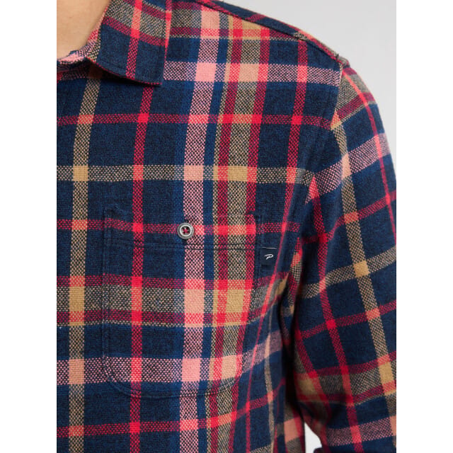 Petrol Industries Heren overshirt m-3050-sil400 5092 royal navy