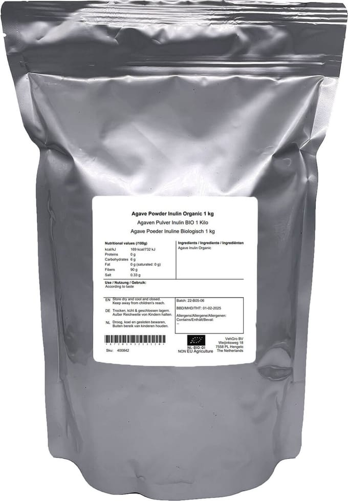 Agave Inuline Poeder - 1 Kg - Holyflavours