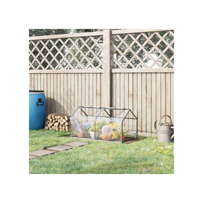 Serre - MUVOE - 120x60x60 cm - PVC - UV-bescherming - Oprolbare ramen