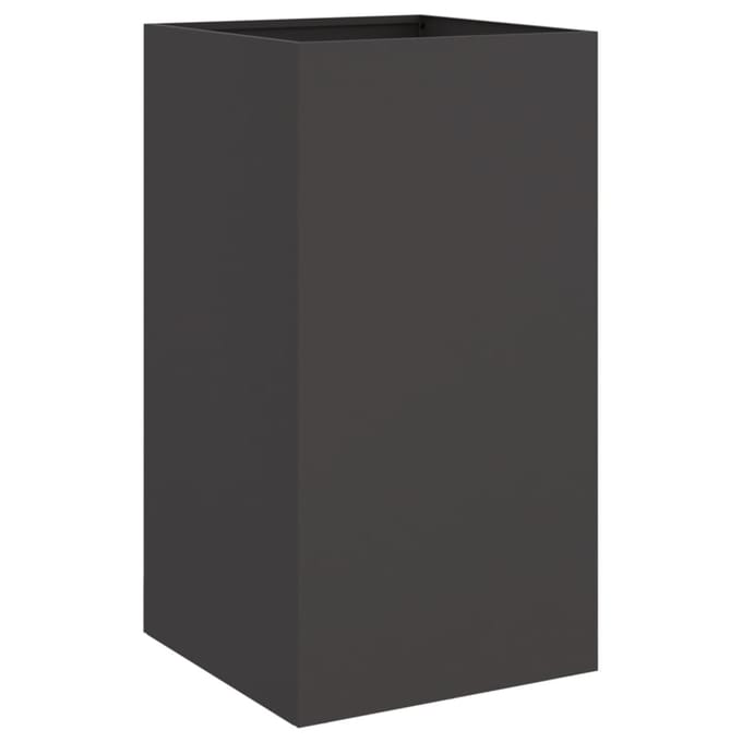 vidaXL - Plantenbak - 42x38x75 - cm - staal - zwart