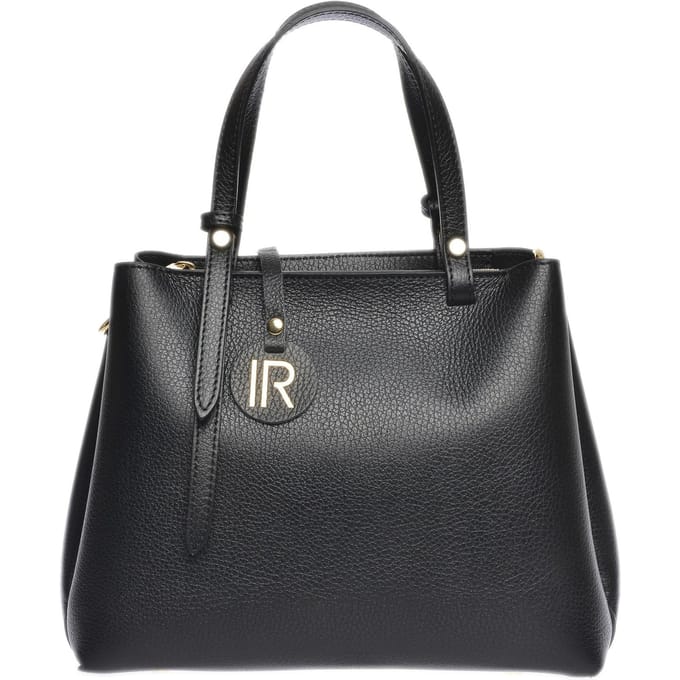 Isabella Rhea Zwart Rundleer Tas