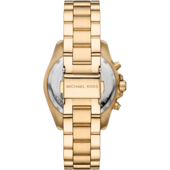 Michael Kors Bradshaw MK6959 36mm Gouden RVS Dames Chronograaf Horloge