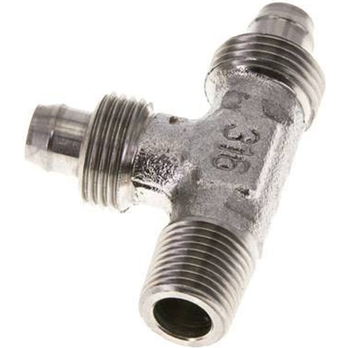 8x6 & R1/8'' RVS 1.4305 T-Opsteekkoppeling Buitendraad