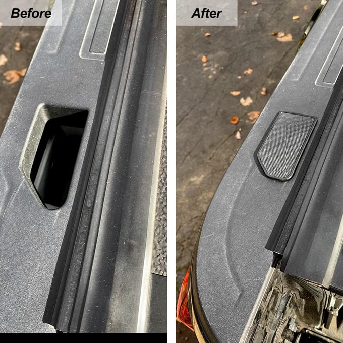2 STUKS Bedrail Stake Pocket Covers, Bed Rail Stake Pocket Hole Plug Caps Vervanging voor Silverado zwart