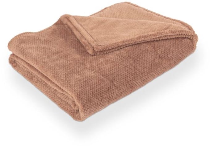 Tiseco - Plaid PIPPA - Zachte Jacquard Flanel Deken - 150x200 cm, bruin