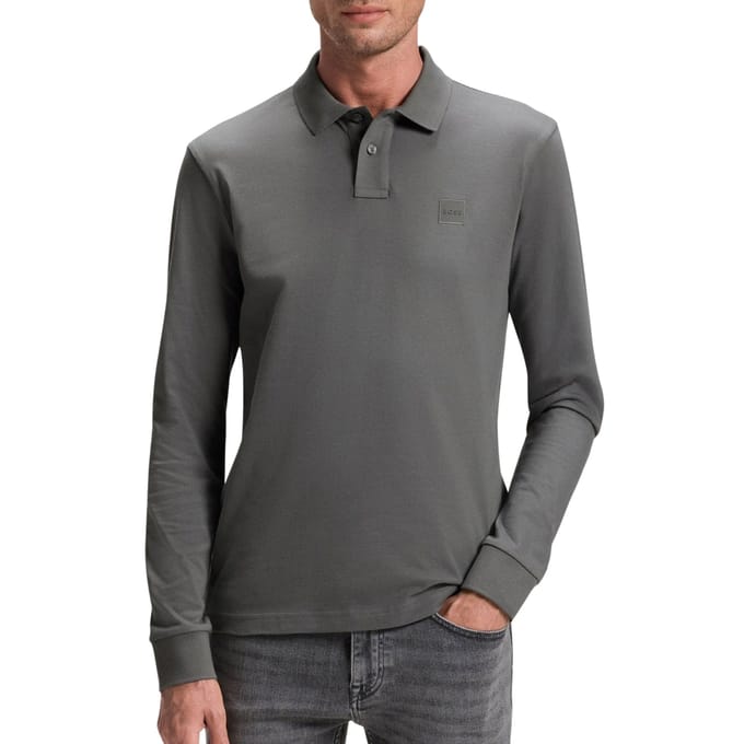 Boss Passerby Longsleeve Polo Heren - Maat S