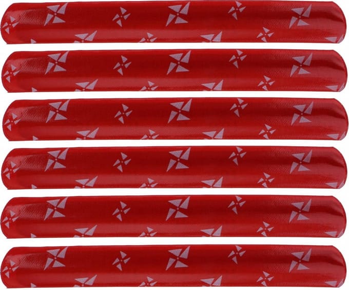Klaparmband Rood 22 Cm | 6 stuks