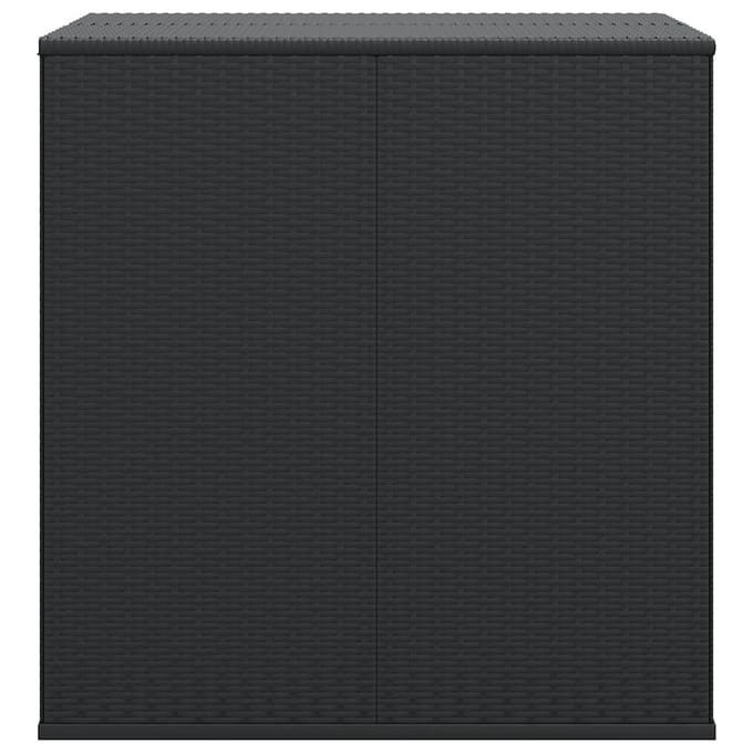 vidaXL - Tuinbox - 100x97,5x104 - cm - polyetheen - rattan - zwart