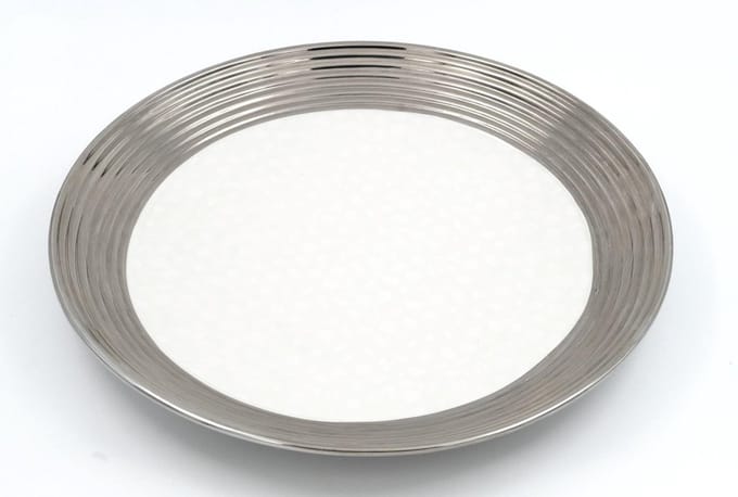 Decoratie Schaal – Keramiek – Wit - Ø40cm