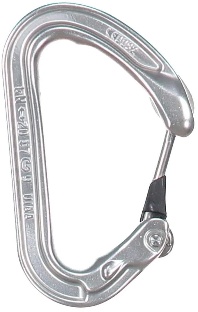 Petzl Ange S compacte snapper met groot gebruiksgemak Licht grijs EOL