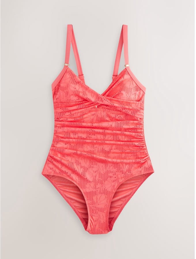 Next - Dames - Vormgevend en buikcorrigerend badpak - Roze