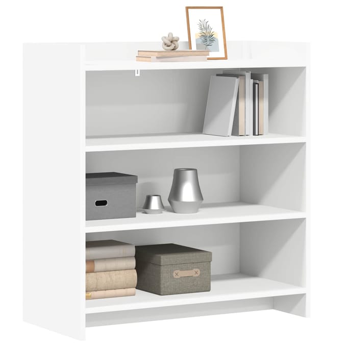 vidaXL - Dressoir - Wit - 75 - x - 36 - x - 80 - cm - Bewerkt - hout