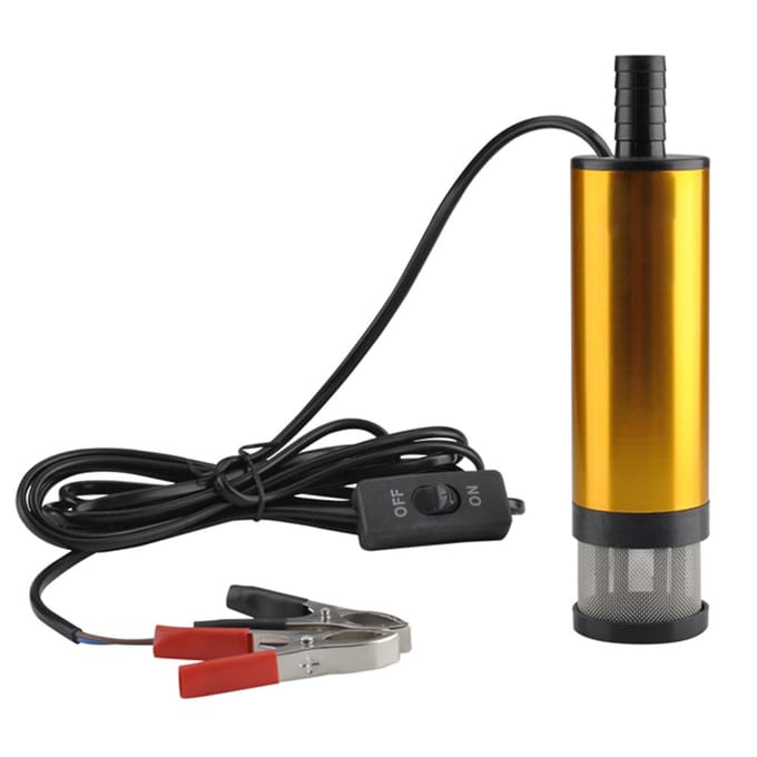 Aluminiumlegering Outshell draagbare brandstofoverdrachtpomp Mini elektrische dompelpomp voor pompen 12V veelkleurig