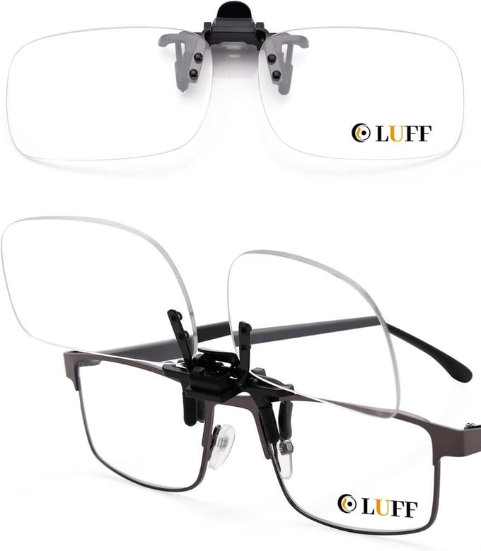 Vergrootglas Clips voor Bril - Draagbare Leesbril Accessoire voor Beter Zicht