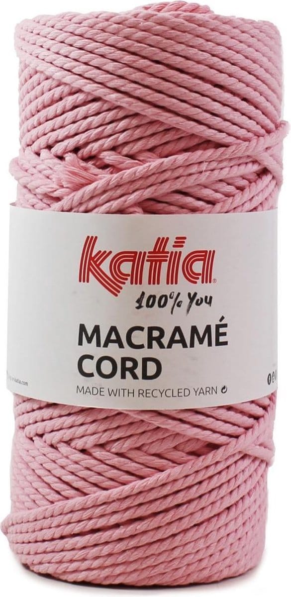 Katia Macramé Cord - 101 roze - Katoen Garen
