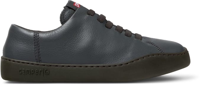 Camper Peu Touring donkergrijze leren schoenen