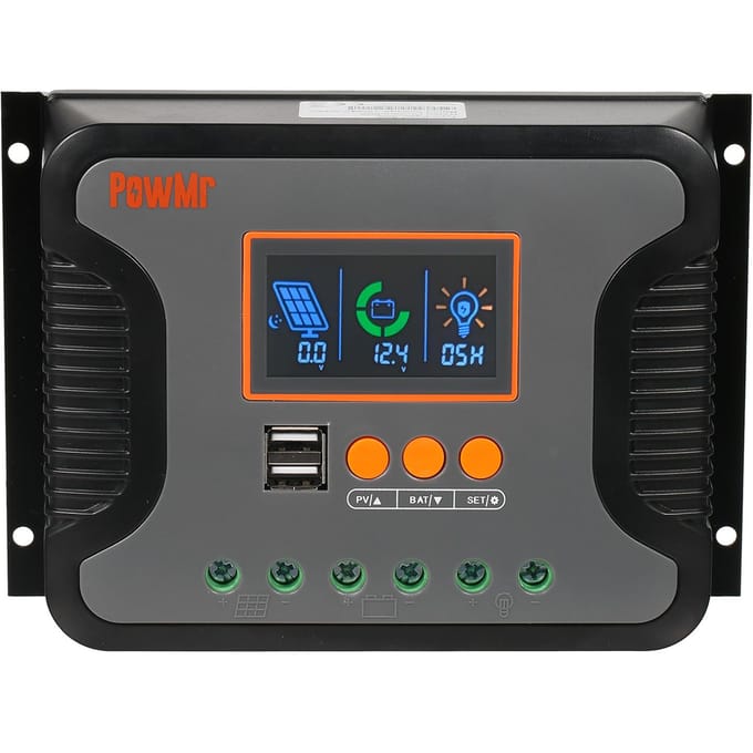 80A zonne-energiecontroller PWM batterijlaadcontroller 12V-48V lithiumbatterij zonne-energie Pstar-80A veelkleurig