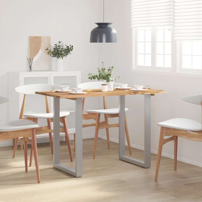 vidaXL - Eettafel - 118x58x76 - cm - massief - acaciahout