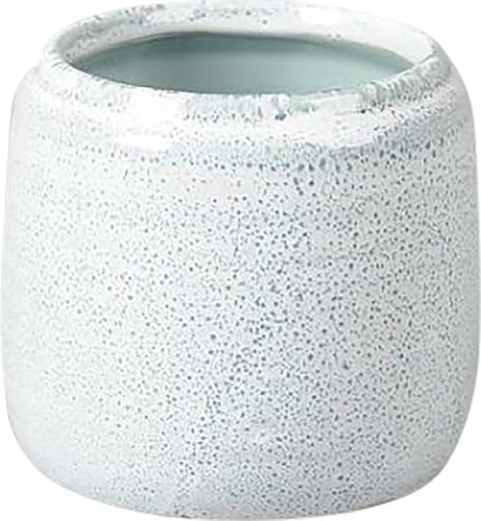 Rasteli Bloempot Reactive blue glaze Keramiek Blauw-Licht blauw D 10.5 cm H 9 cm‎‎  PER 3 STUKS