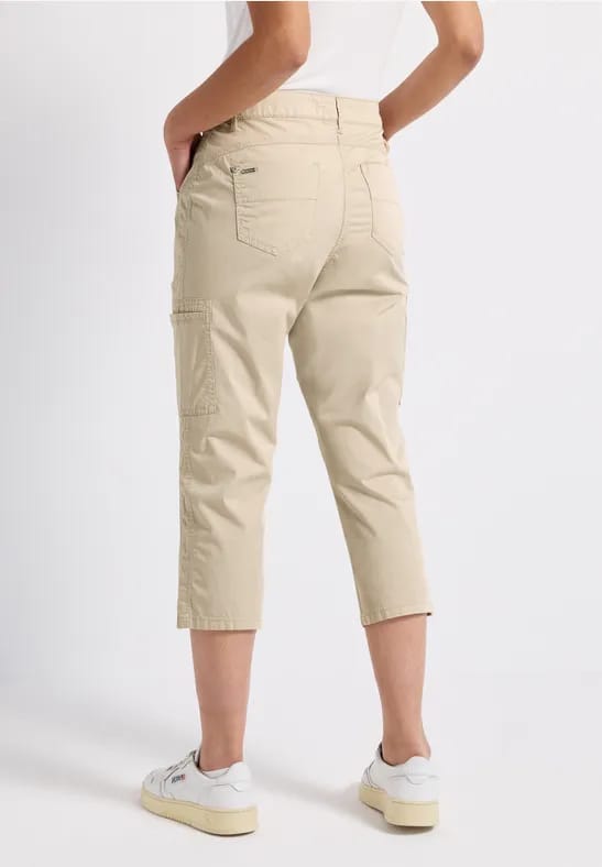 3/4 satijnen broek met zakken