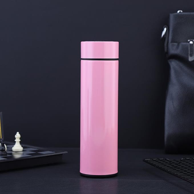 Tasse isotherme intelligente en acier inoxydable avec LED et température sous vide 500ml black