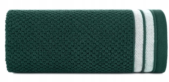 Zachte donkergroene badstof handdoek 50x90 cm