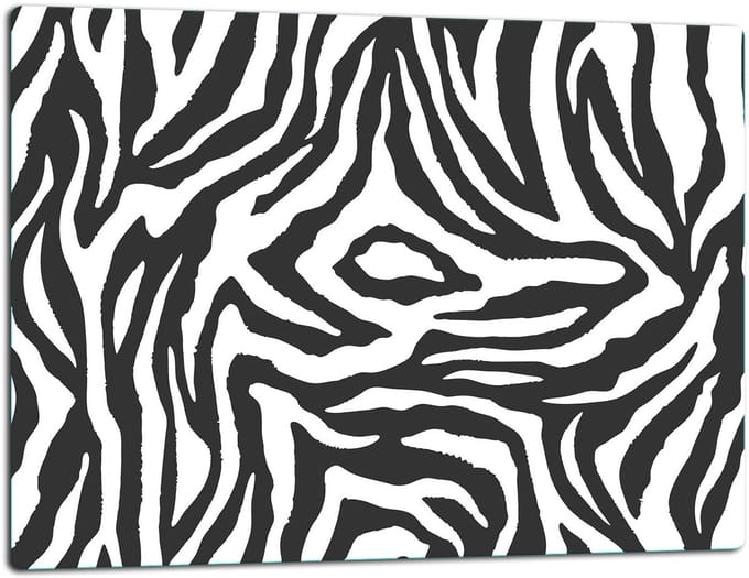 TMK ArtDeko - Snijplank - Glas - Zebra - 52x40cm