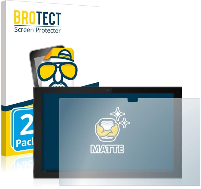 BROTECT - Screenprotector voor Lenovo IdeaPad Duet 3i (Landschapsmodus) - Folie Beschermfolie matte 2 Stuks