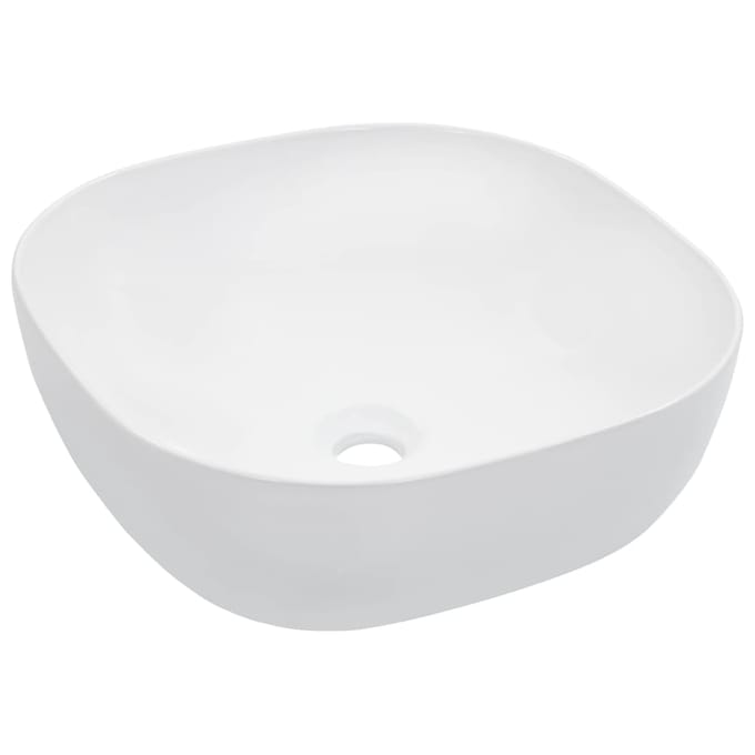 vidaXL - Wastafel - 42,5x42,5x14,5 - cm - keramiek - wit