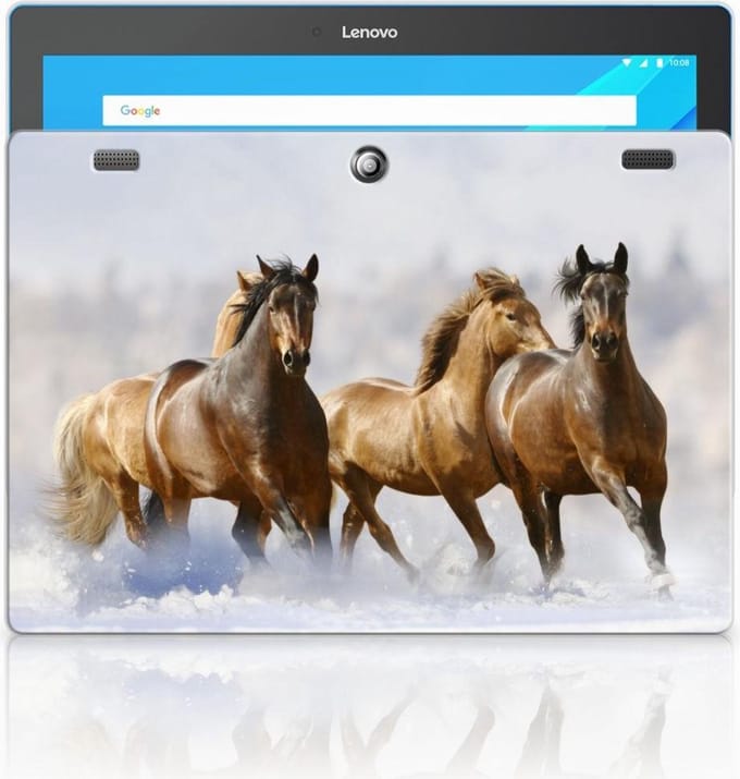 Back Cover voor Lenovo Tab 10 | Tab 2 A10-30 Back Case Paarden