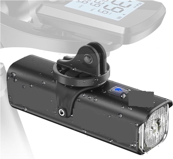 Oplaadbaar Fietslicht met 5000mAh en Waterdichte LED Koplamp